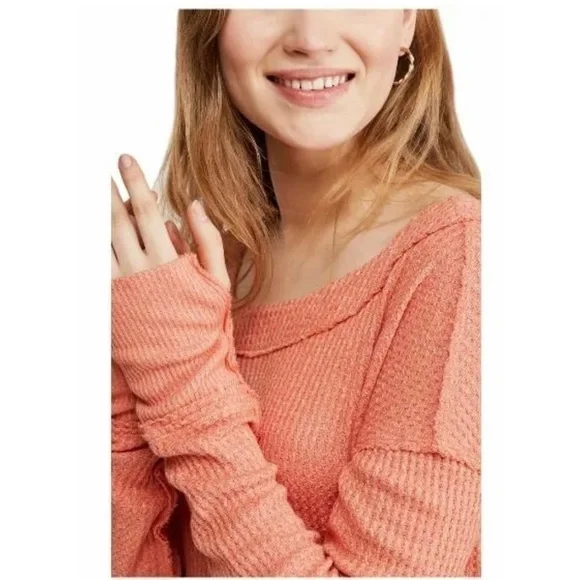 FREE People North Shore Thermal Waffle Knit Top in size S - Picture 12 of 14
